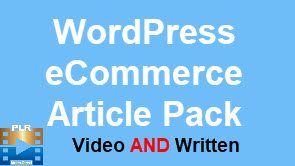 WordPress eCommerce brandable PLR video AND articles box cover images