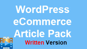 WordPress eCommerce brandable PLR written articles box cover images