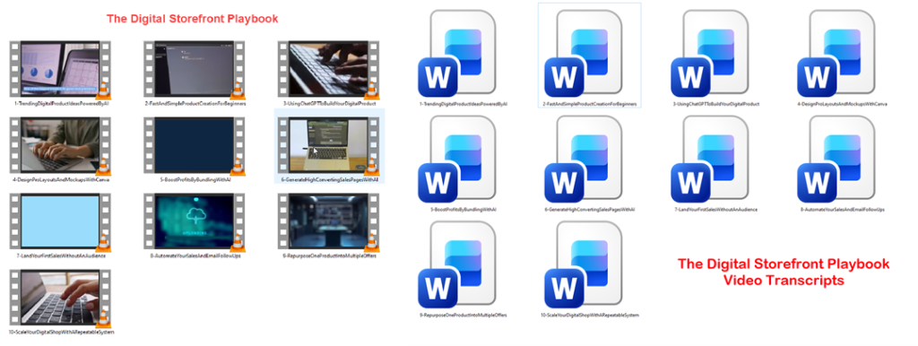 Know It Package It Profit Bonus video package and transcripts